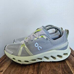 On Cloudsurfer Trail Women Size 8.5 Athletic Running Shoes Frost-Lima 3WE101028